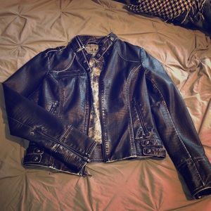 Guess leather jacket.